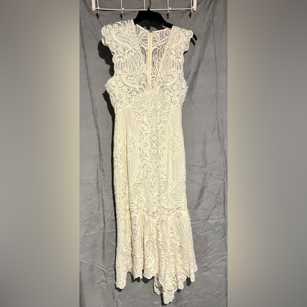 Reiss Ivory Embroidered Wedding Dress